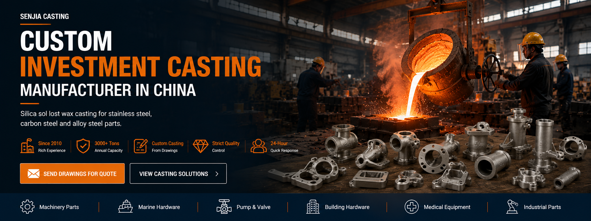 Custom Investment Casting Manufacturer